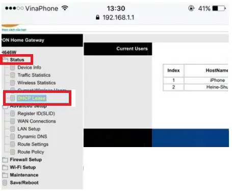 chặn kết nối wifi viettel2