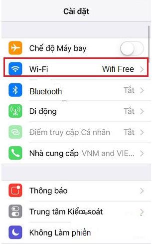 kiểm tra địa chỉ ip trên iphone